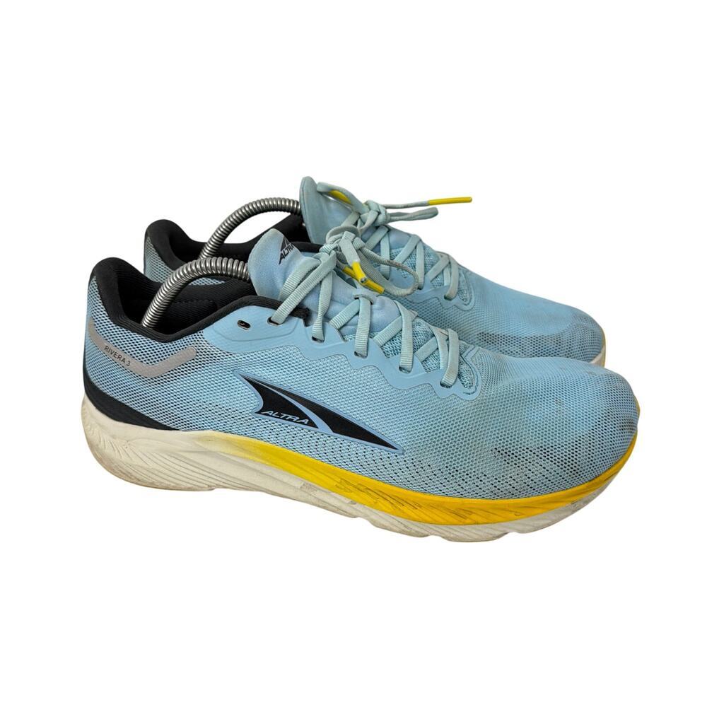 Altra Rivera 3 Shoes Mens Size 8.5 Road Running Blue Yellow Black White Sneakers
